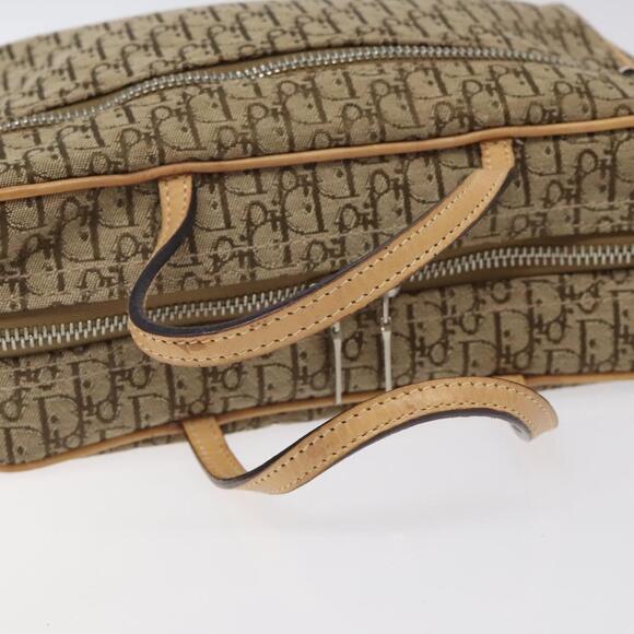 DIOR Trotter Canvas Hand Bag Beige Silver - Picture 7 of 12